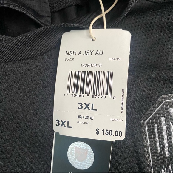 Adidas MLS Nashville Johnny Cash Authentic Black Jersey IC9619 Men’s Sz - Picture 9 of 9